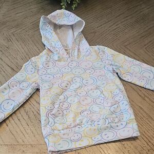 Colorful Smiley Face Hoodie Size 4